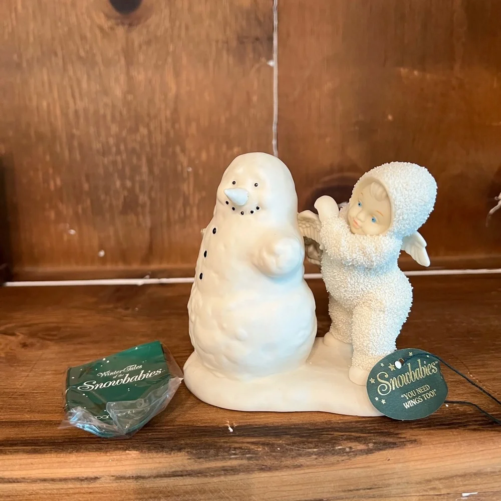 Department 56 Snowbabies “You Need Wings Too” Christmas Figurine NIB